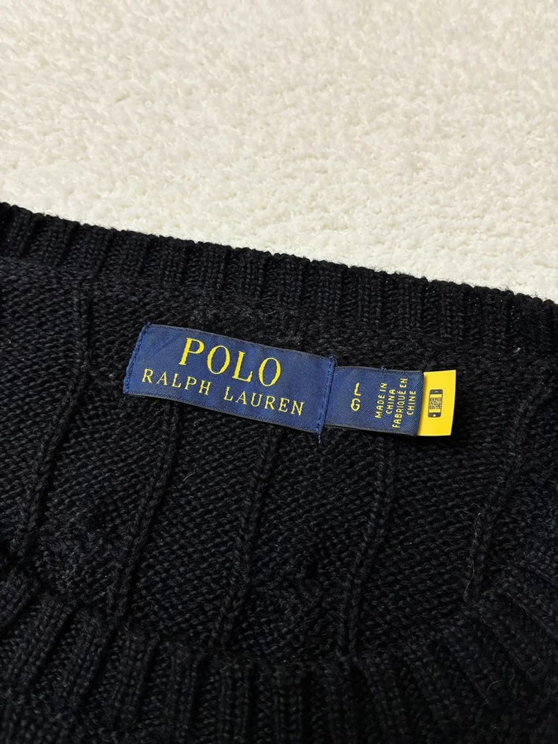 폴로 랄프로렌 큐알 신형 꽈배기 코튼 니트 PN5837 상품이미지6