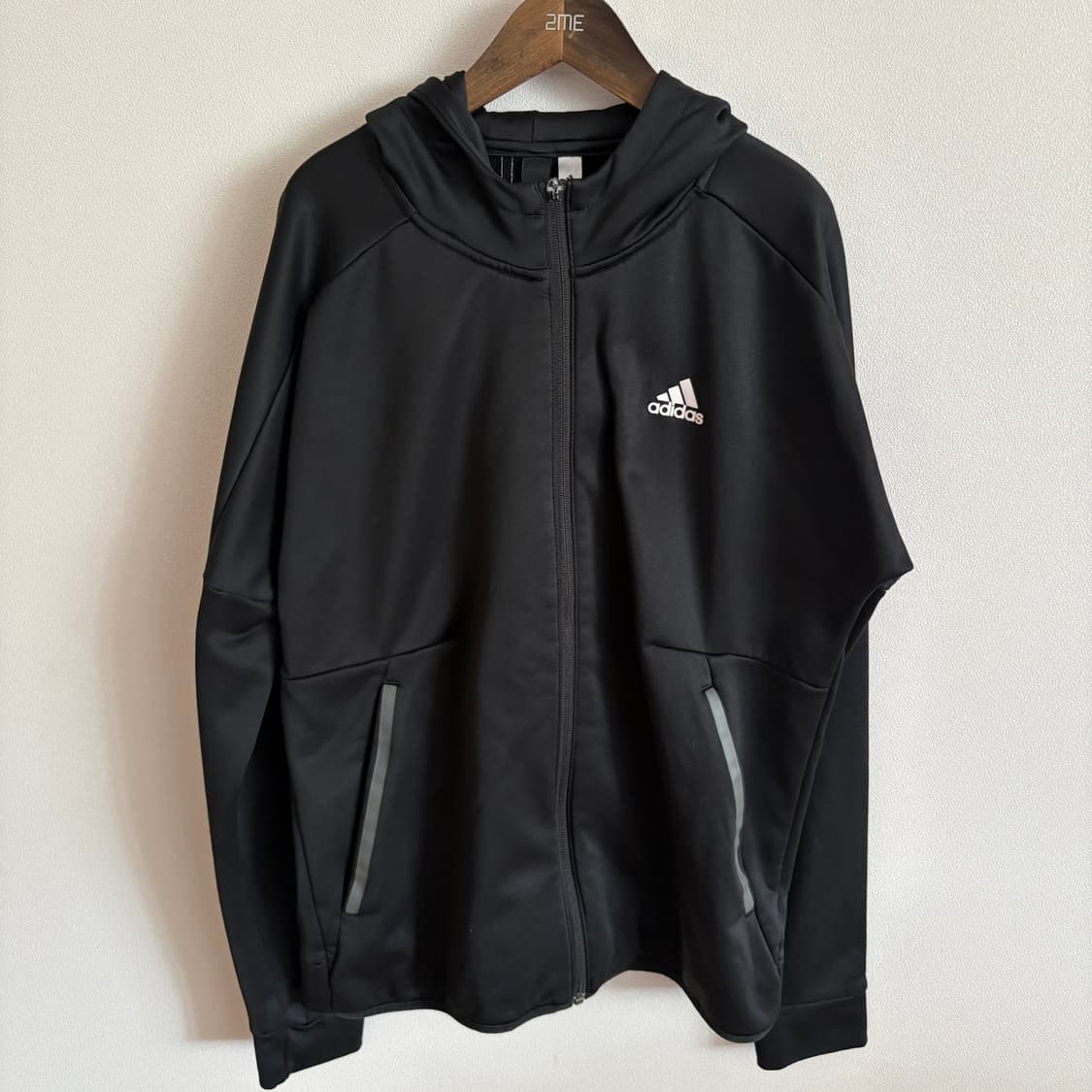 아디다스 블랙 후드 집업 100 상품이미지1
