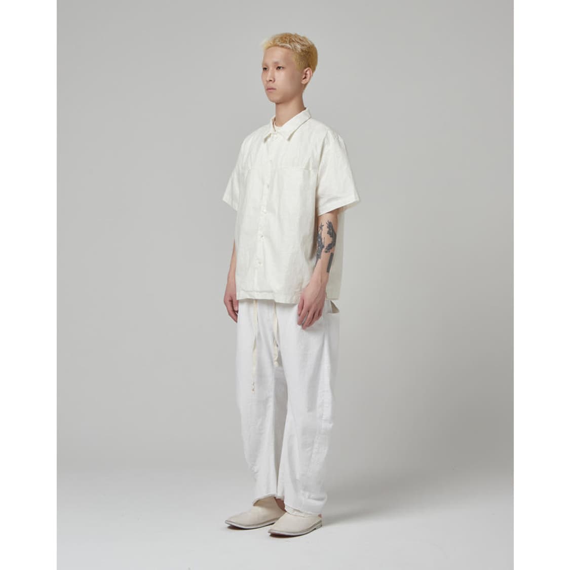 Waxed linen shirts Off White 상품이미지1