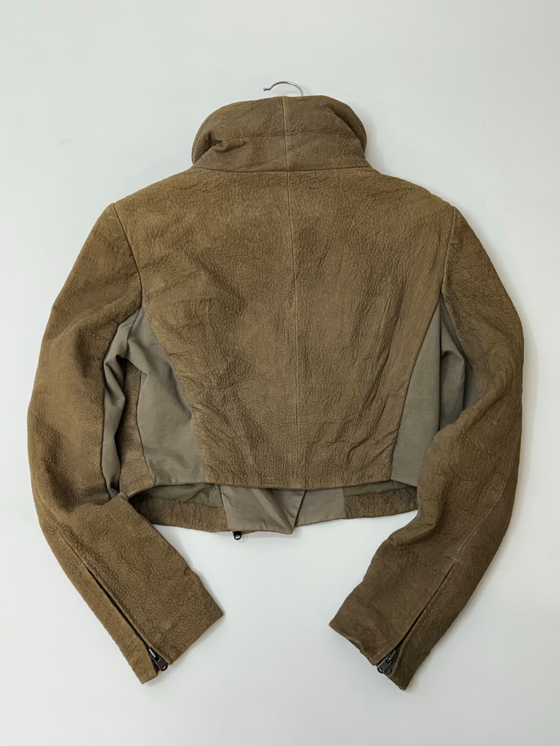 VTG 양가죽 투웨이 하이넥 크롭 라이더 자켓 상품이미지6