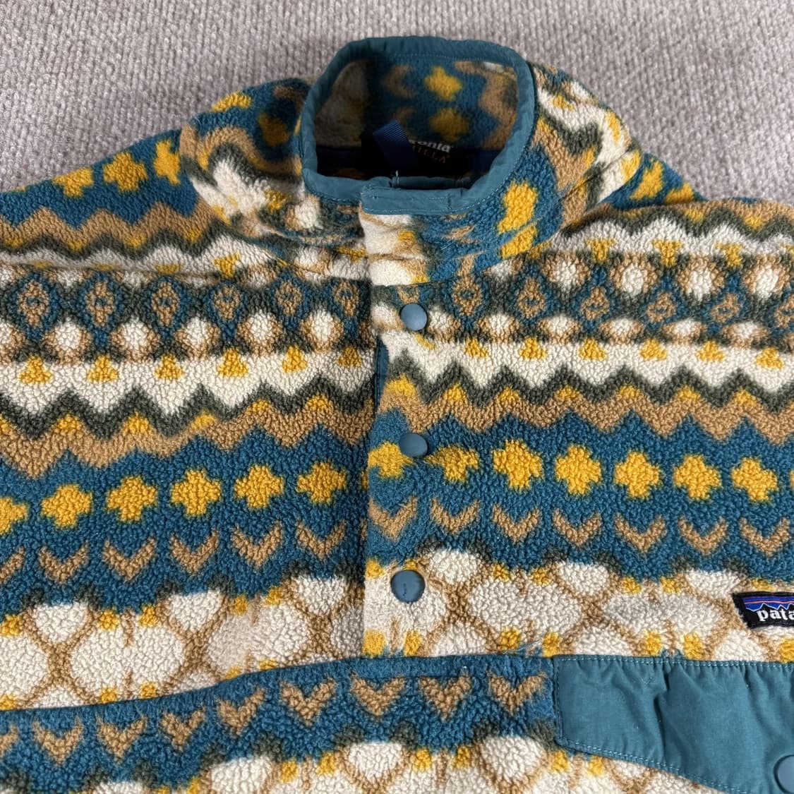 90s 파타고니아 신칠라 스냅-티 플리스 풀오버 상품이미지3
