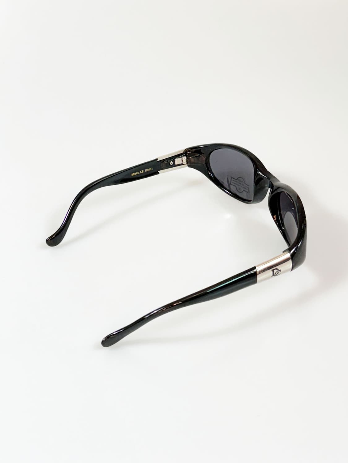 90s DC 블랙 볼드 오벌 프레임 빈티지 선글라스 상품이미지4