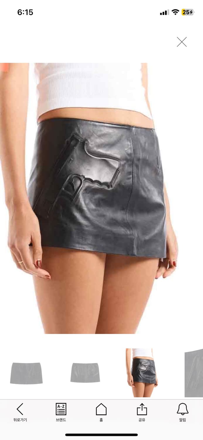 Ashley williams gun leather skirt 상품이미지1
