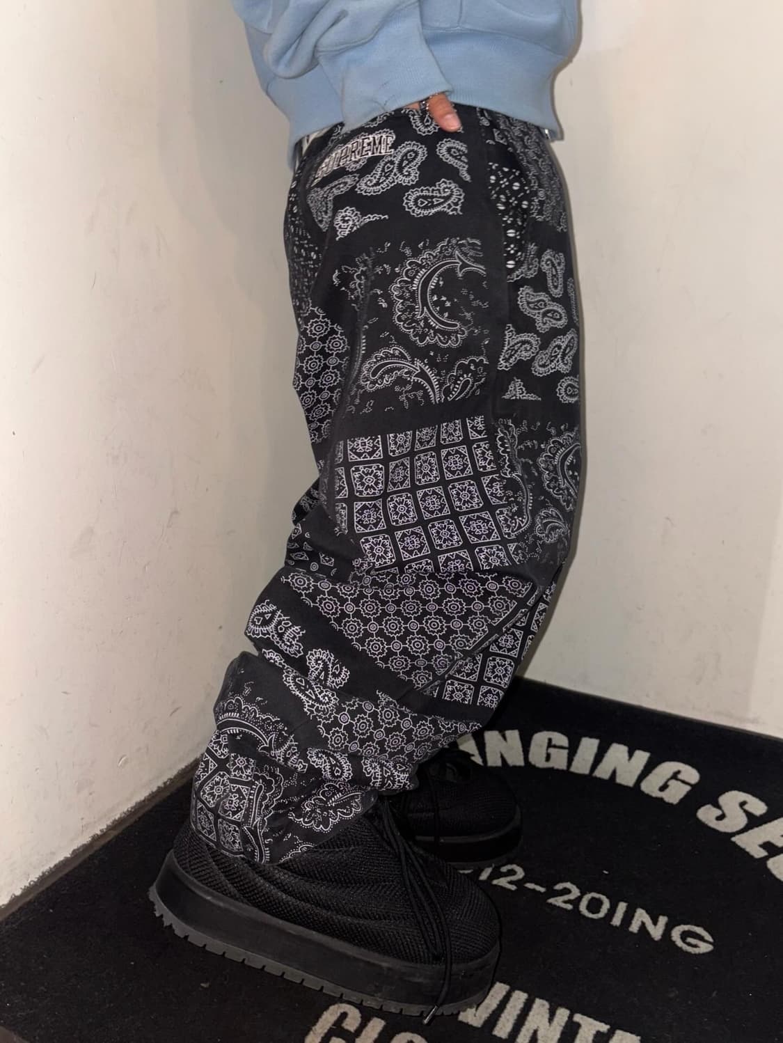 Supreme Paisley Grid Chino Pants - 20Ss 상품이미지4