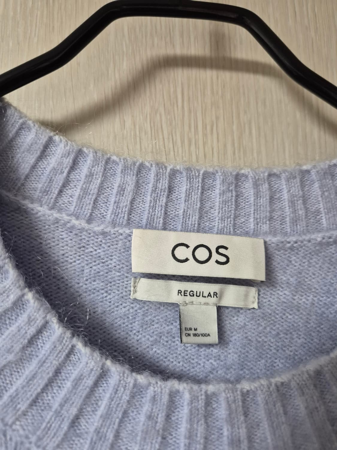 Cos 코스 신형  컬러블록  니트 스웨터 블루 M 상품이미지3
