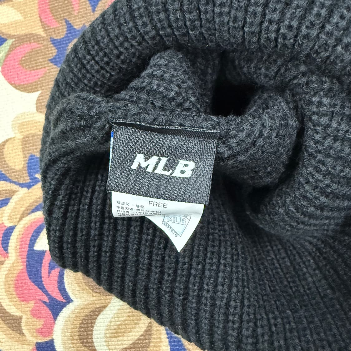 엠엘비 뉴욕양키즈 로고 비니(블랙) 상품이미지3