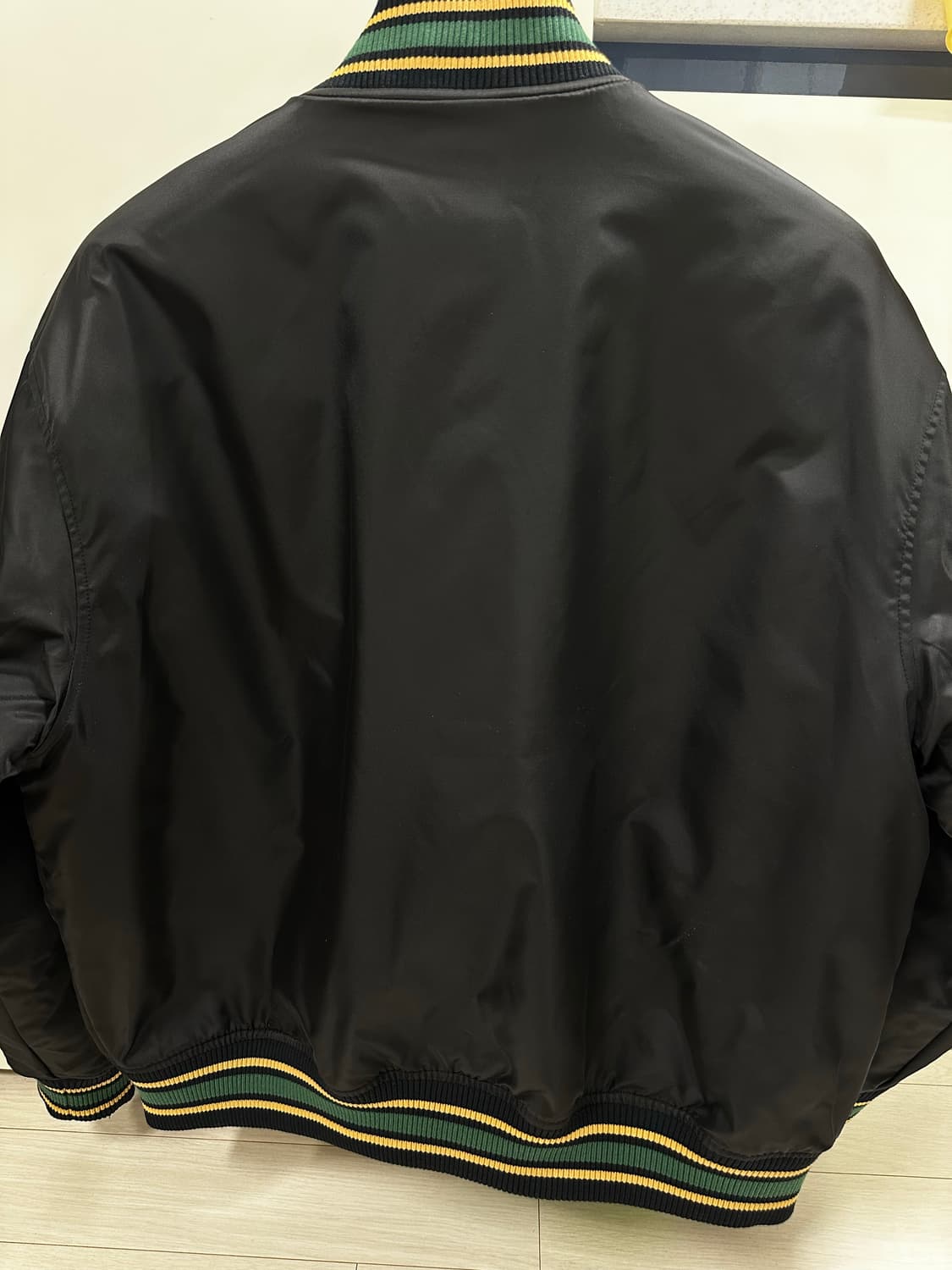 슈프림 미첼 & 네스 카모 로고 바시티 자켓 블랙 - 25SS 상품이미지3