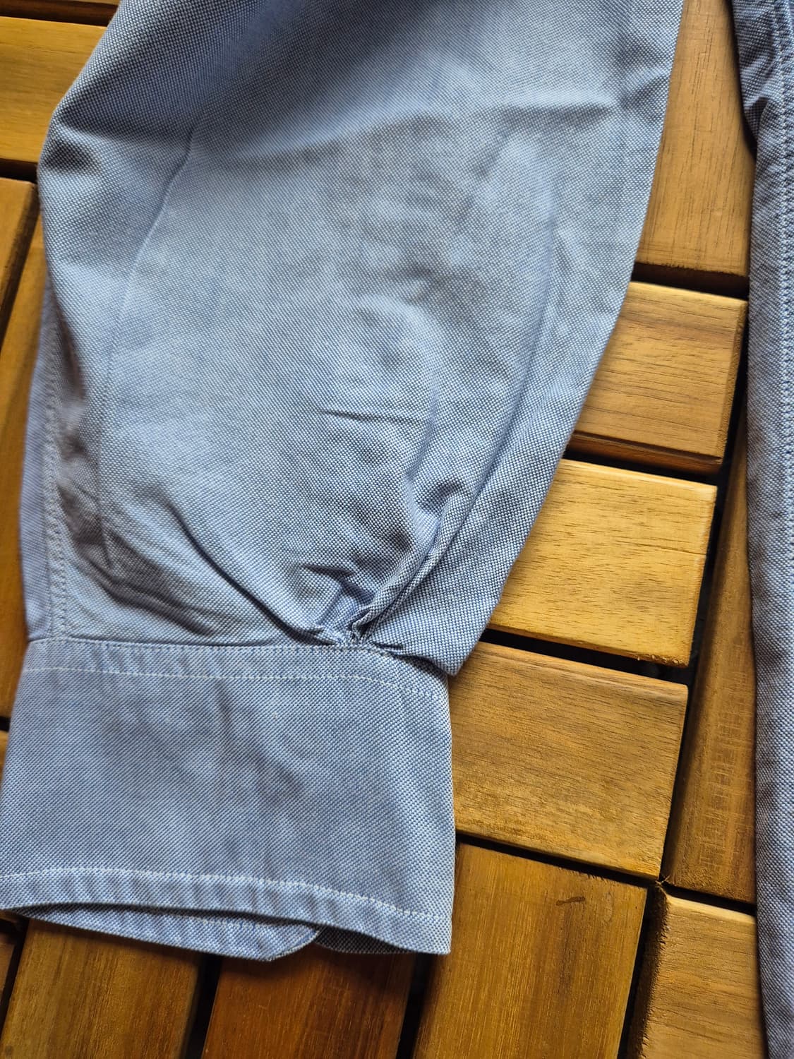 80s 브룩스 브라더스 블루 ocbd 셔츠 USA Made 상품이미지3
