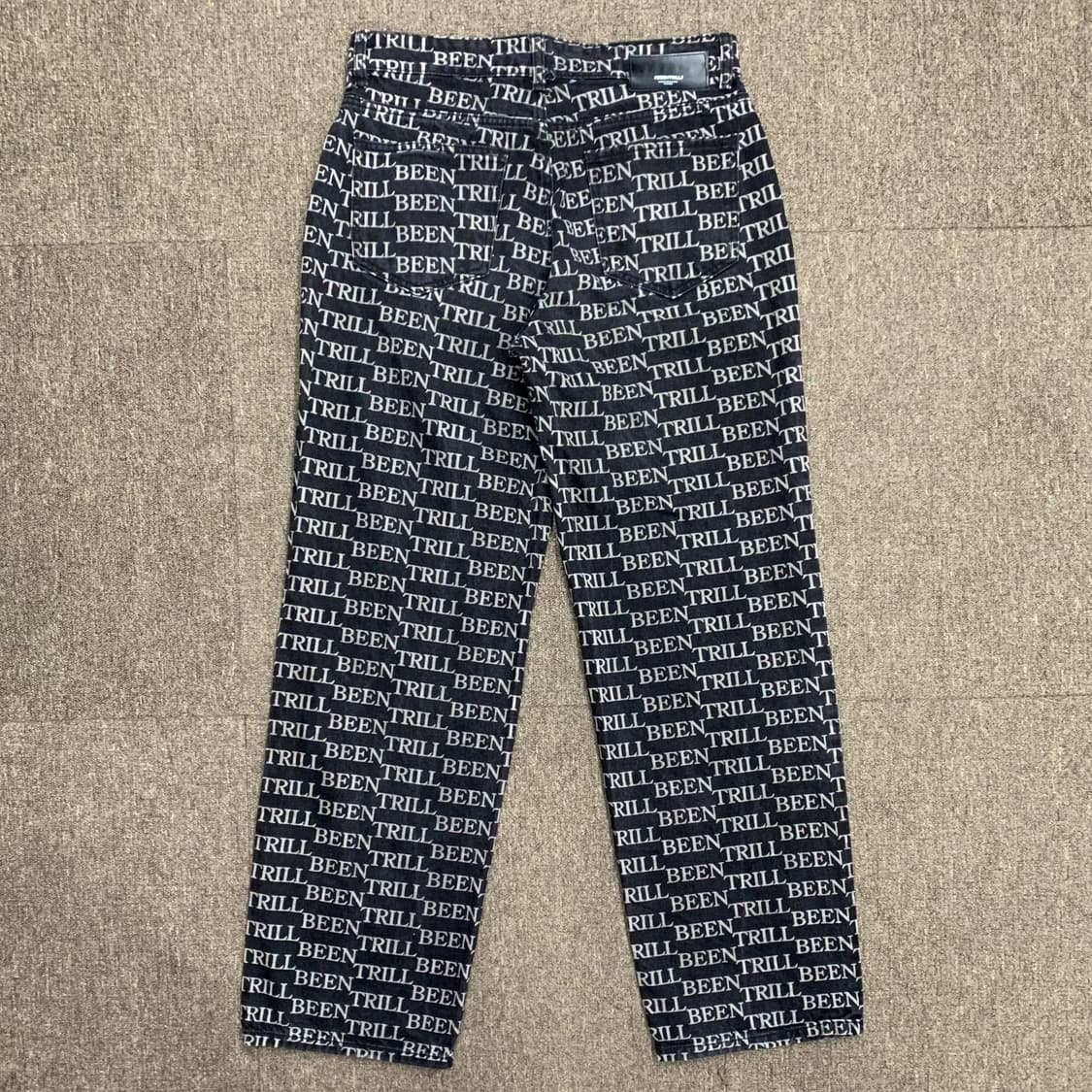 [33] 빈트릴 로고패턴 와이드핏 데님팬츠 상품이미지2