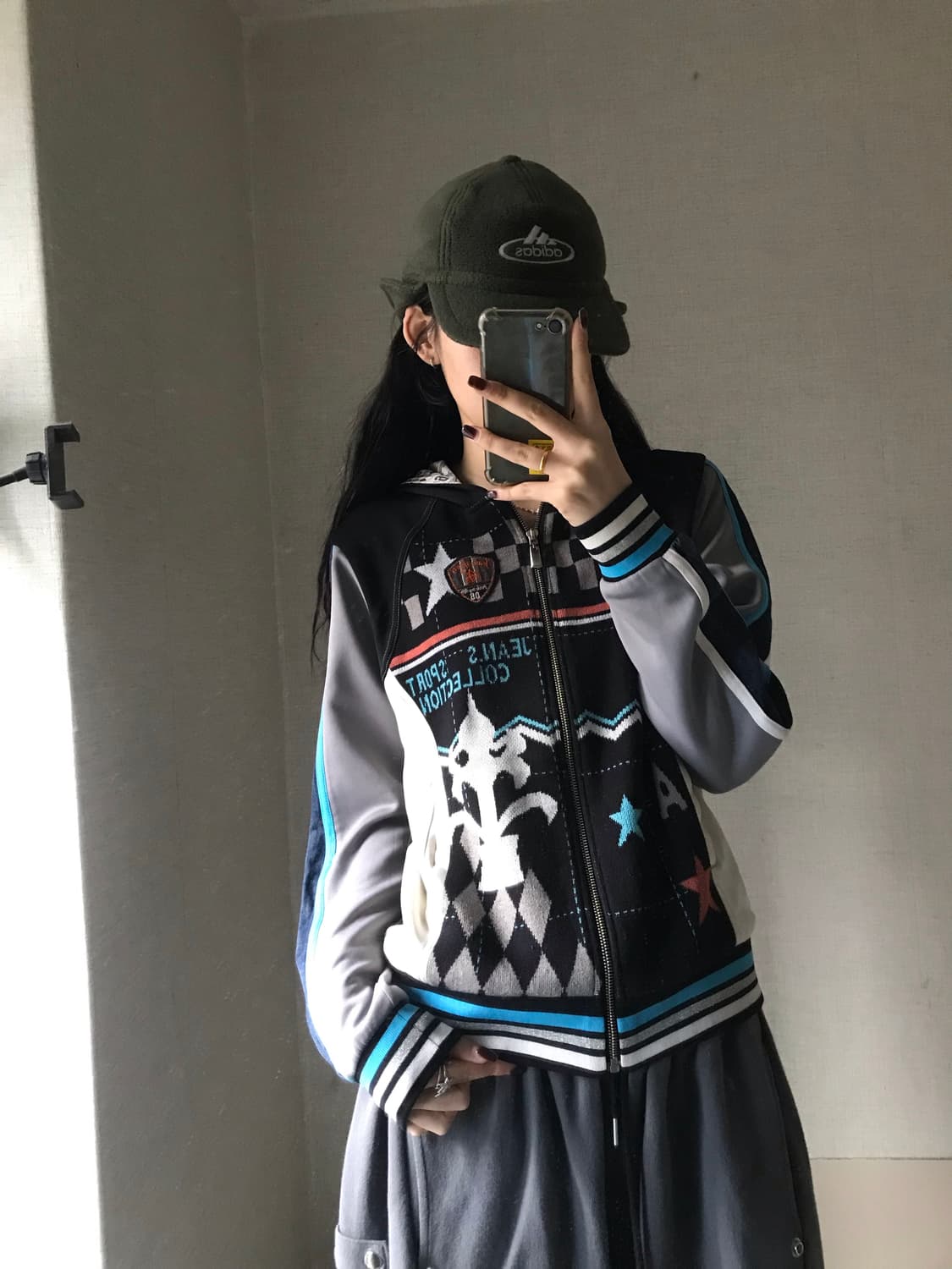 EXR 레이싱 믹스 후드집업 상품이미지1