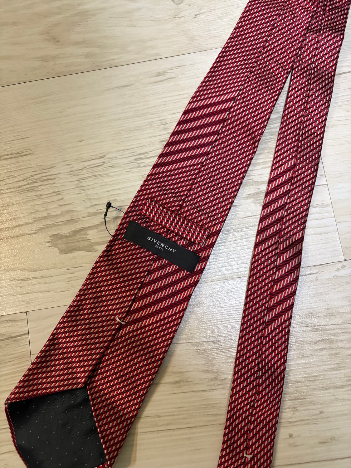 [os] 지방시 Givenchy 레드 패턴 넥타이 상품이미지2