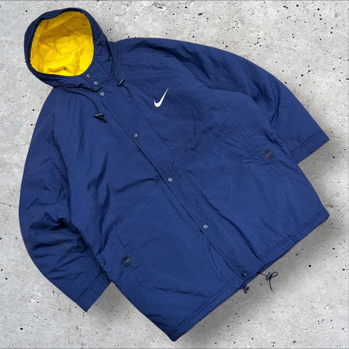[L] 올드 나이키 빅스우시 돕바 패딩 네이비 B851 상품이미지2