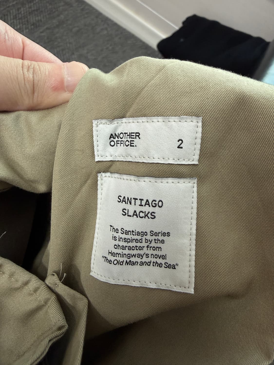 어나더오피스 산티아고 슬랙스 밍크 2사이즈 상품이미지4