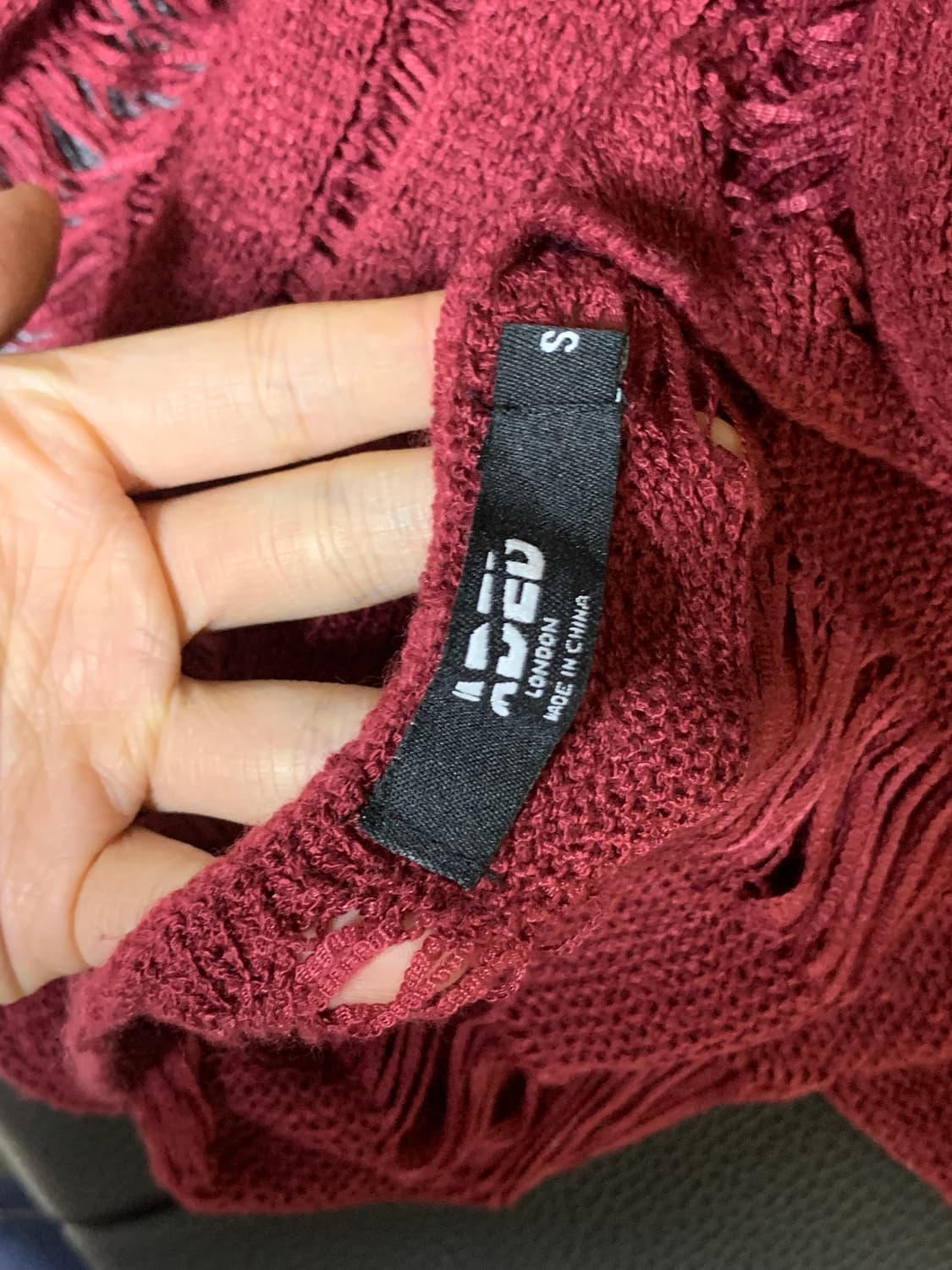 Jaded London Burgundy Umbra Mini Dress 상품이미지6