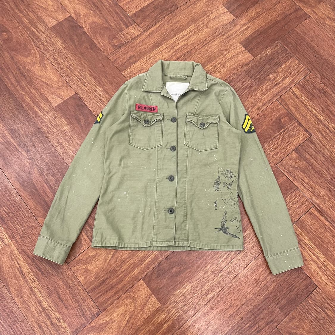 여성 폴로 데님앤서플라이 밀리터리 셔츠  상품이미지1