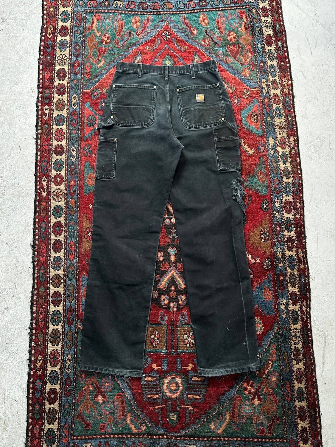 OG USA Made 칼하트 B01 더블니 블랙 칼하트 썩블니 상품이미지4