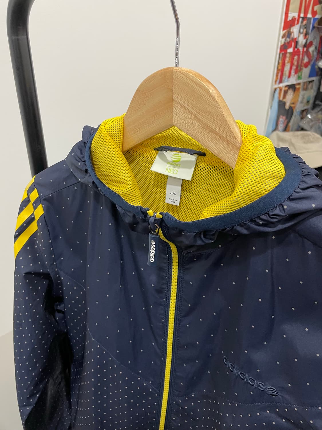 (빈티지)Adidas 아디다스 네오 JPN 도트 땡땡이 윈드브레이커 상품이미지7