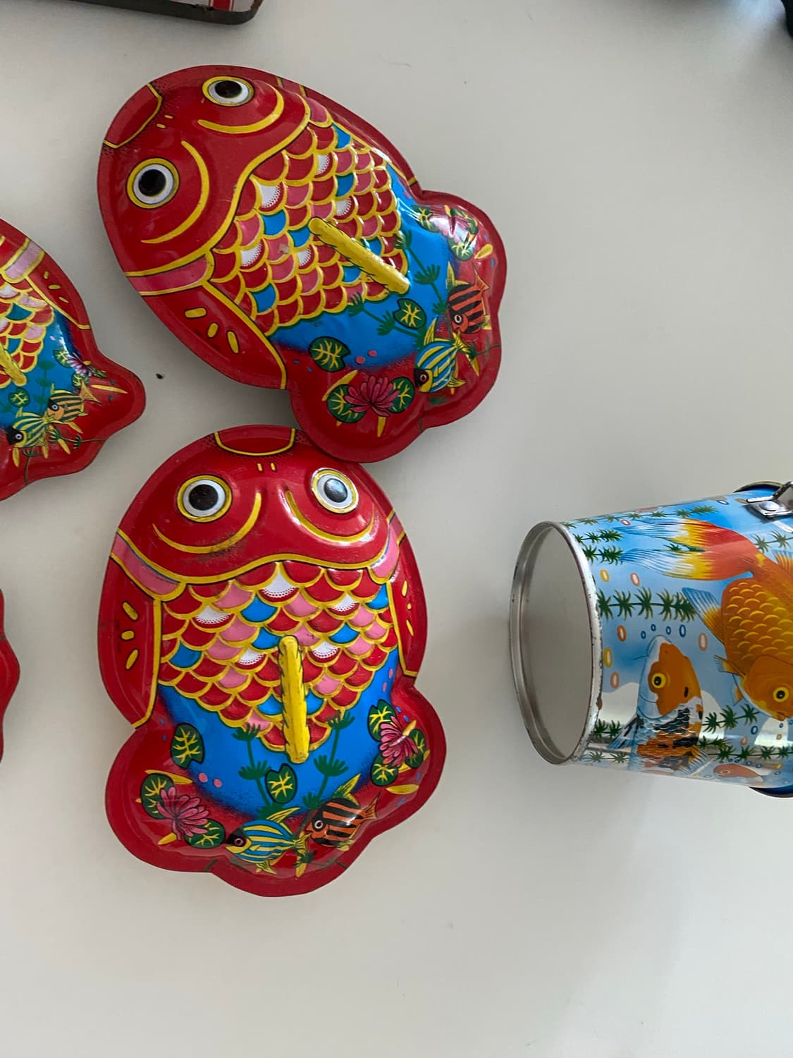 일본 빈티지 틴 코이 피시(Koi Fish) 라틀 장난감 외 일괄  상품이미지5