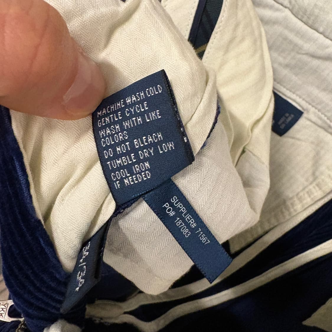 90s 폴로 랄프로렌 프레스턴 로얄블루 코듀로이 팬츠 N91 상품이미지8