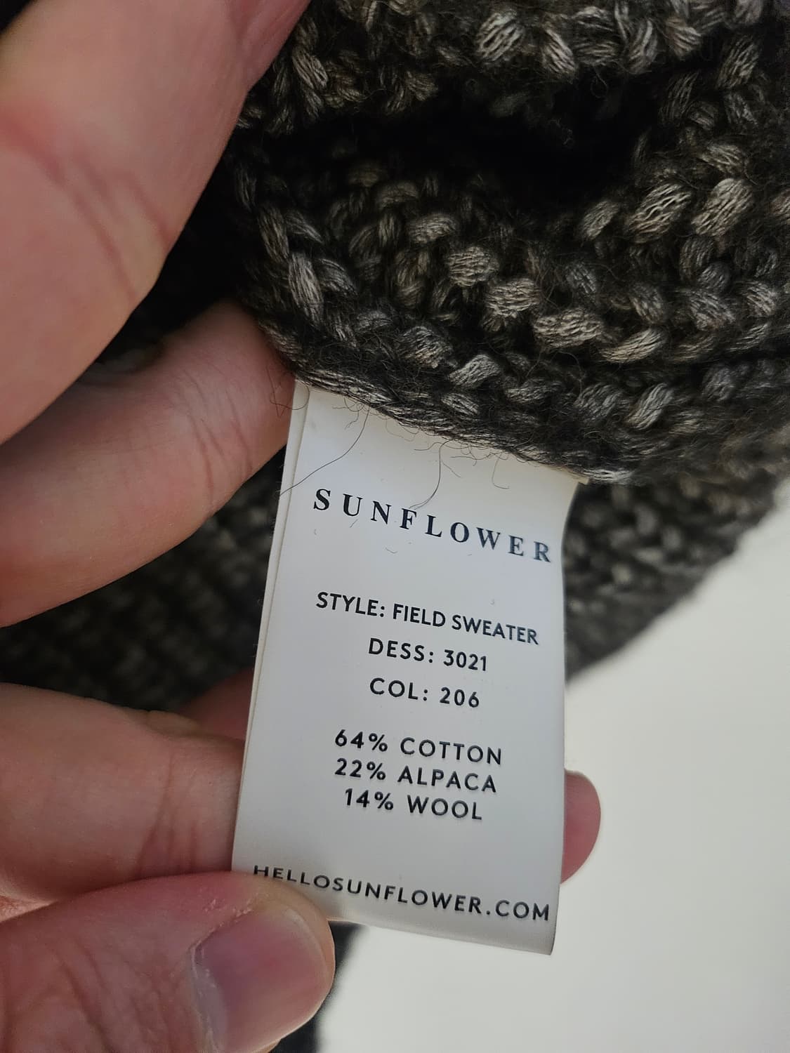 선플라워 Sunflower 알파카 울 니트 상품이미지7