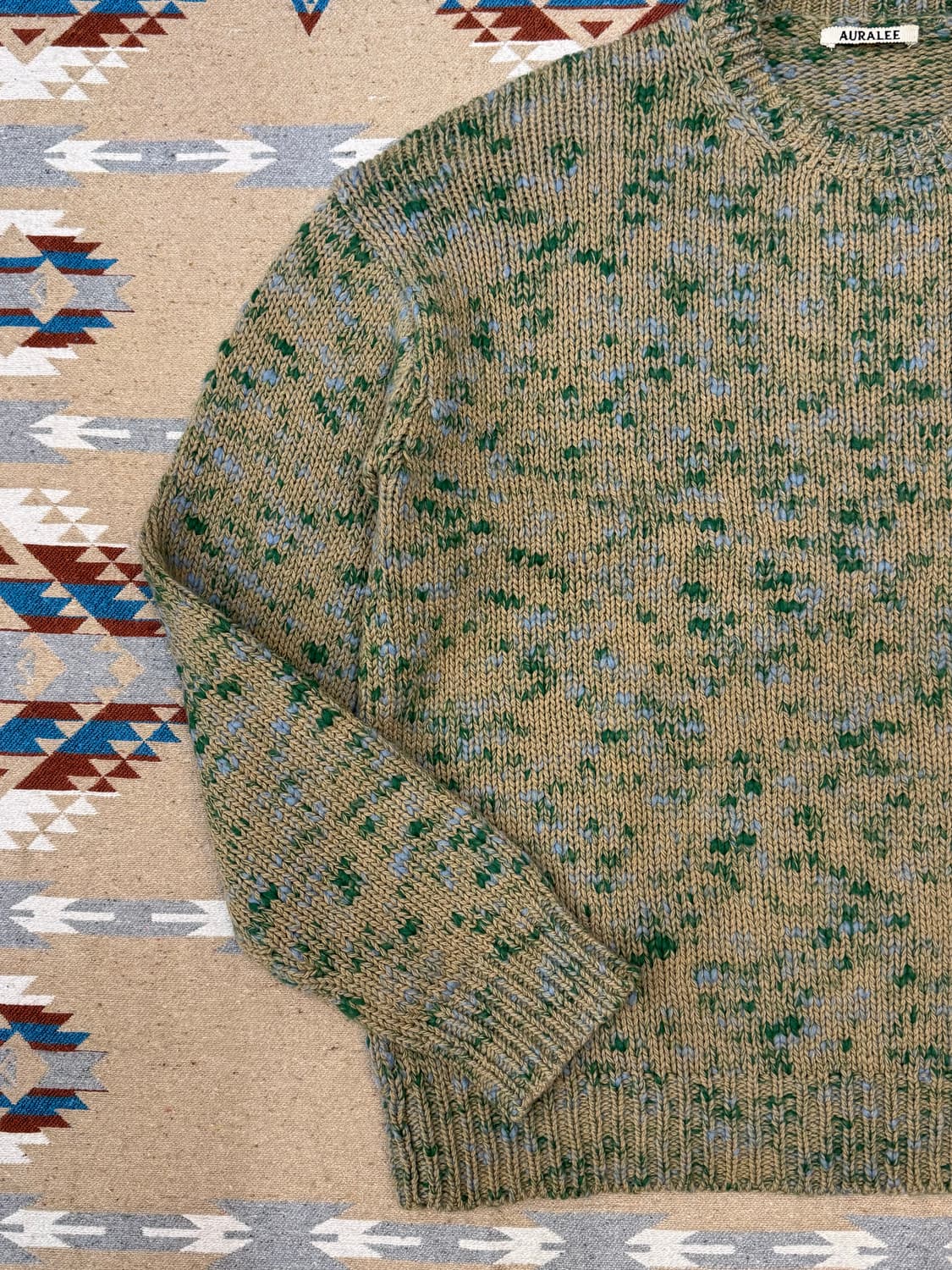 [4] 오라리 울 믹스 컬러 슬러브 얀 니트 스웨터  상품이미지3