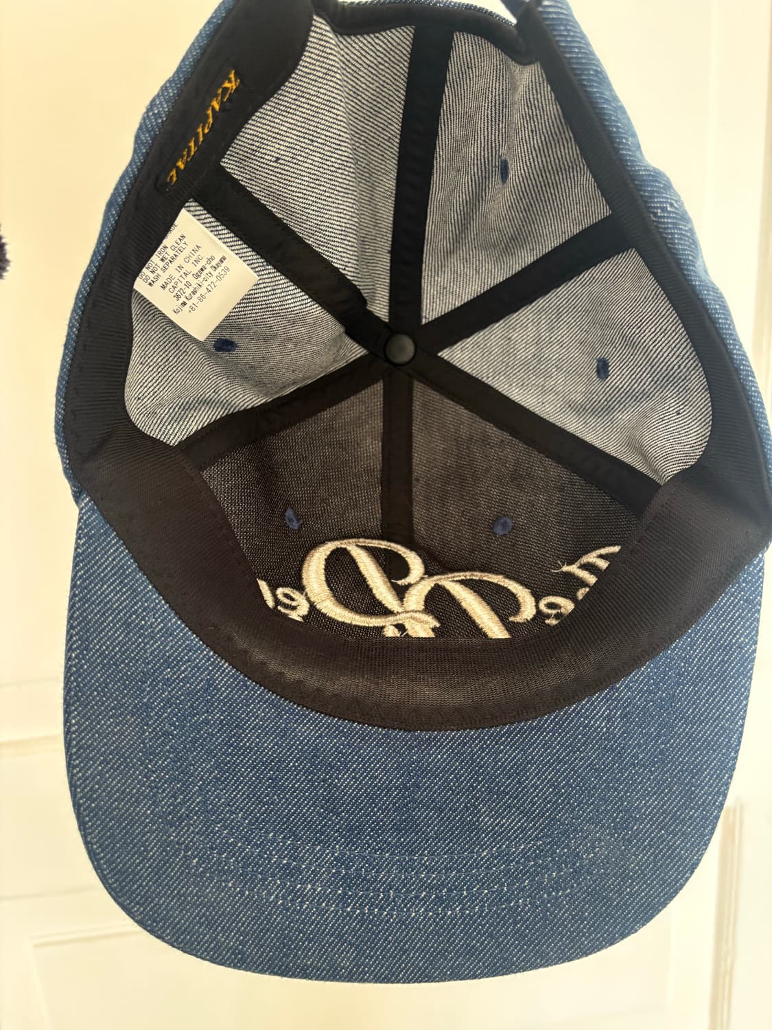 캐피탈 denim died 데님 베이스볼캡 상품이미지4