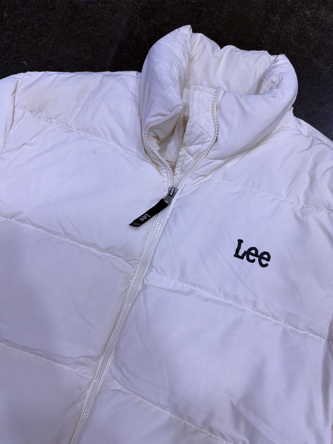 Lee 리 덕다운 오리털 화이트 숏패딩 점퍼 M 상품이미지3