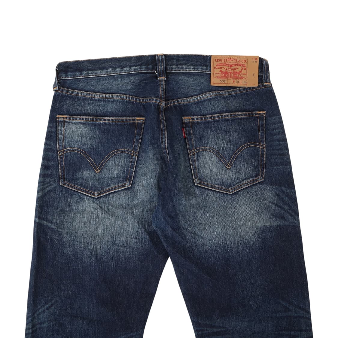 리바이스 501 스트레이트 레그 버튼플라이 워싱진 데님팬츠 상품이미지2