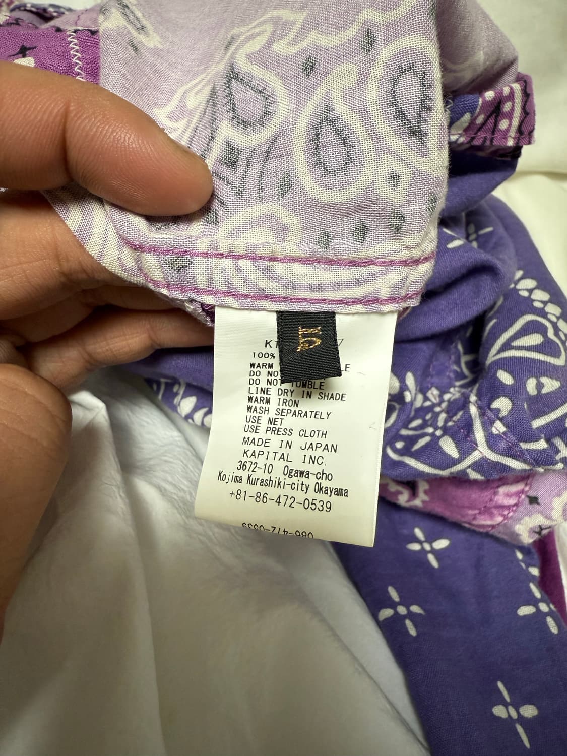 캐피탈 반다나 패치워크 셔츠 상품이미지6