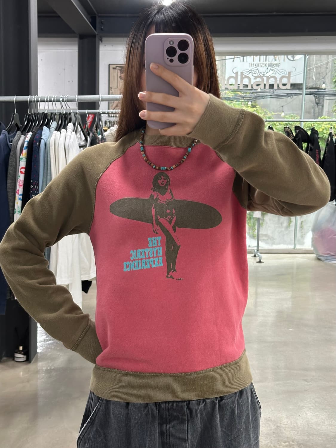 히스테릭글래머 딸기초코 히스걸 래글런 맨투맨 상품이미지1