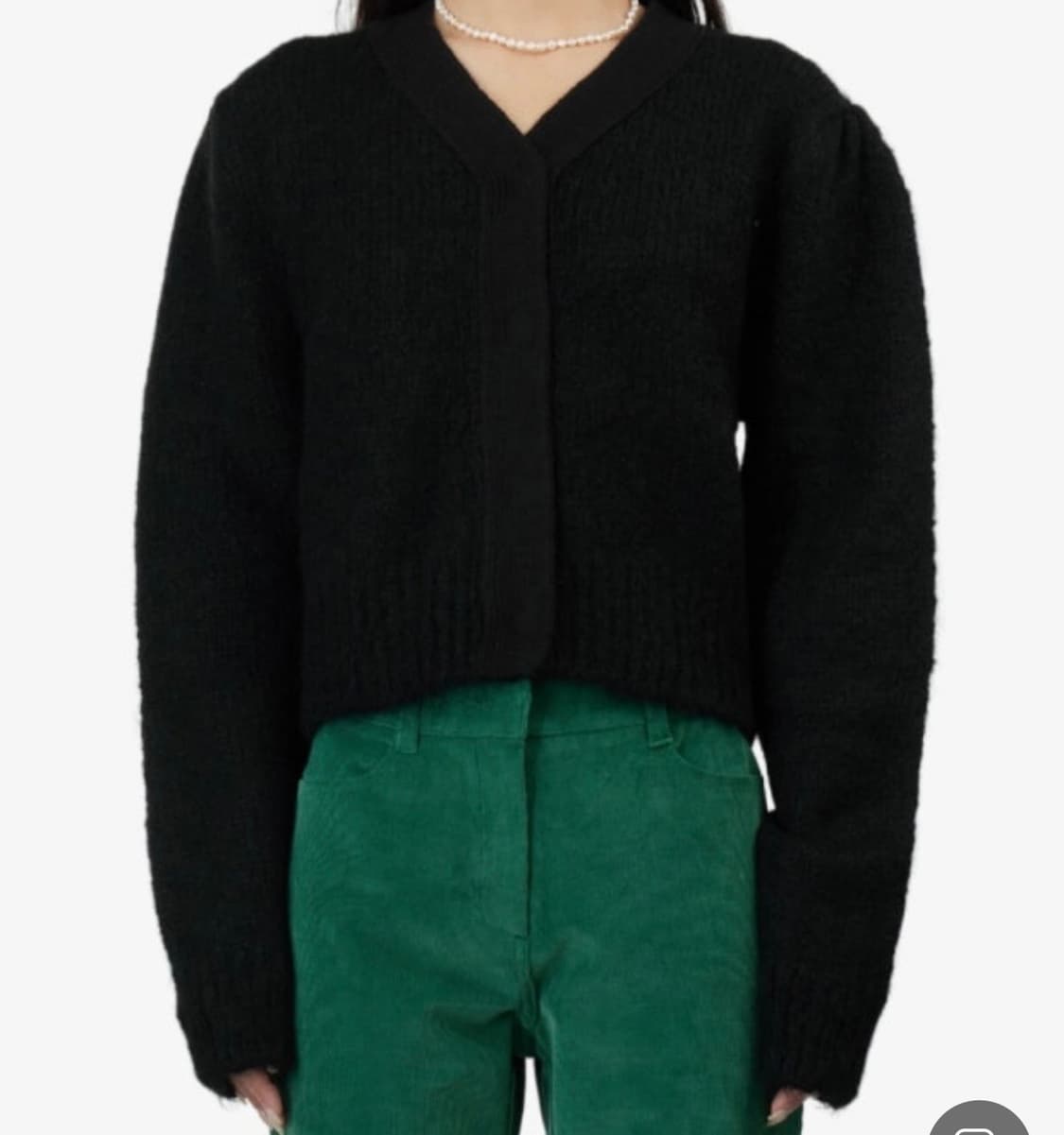 아모멘토 그랜마 가디건 블랙 상품이미지2
