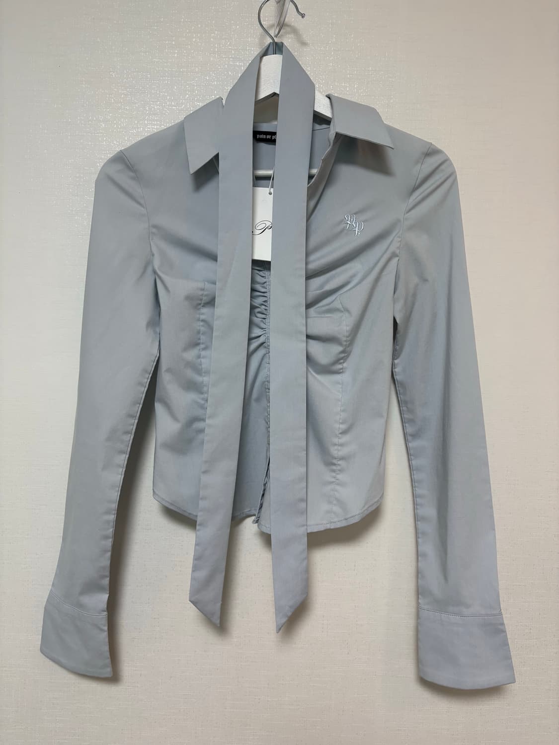 페인오어플레져 비비안셔츠 블루 상품이미지4