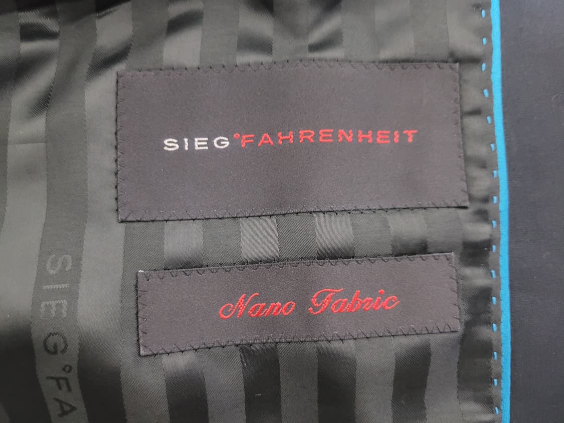 (새제품)SIEG FAHRENHEIT 네이비 나노 패브릭 정장 자켓 10 상품이미지6