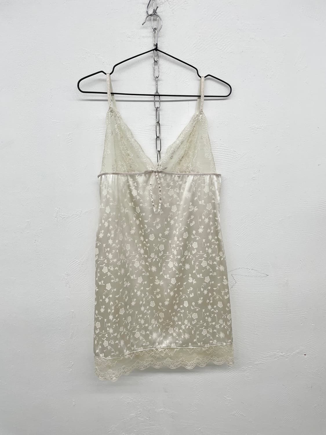 새틴 자카드 레이스 슬립 상품이미지4