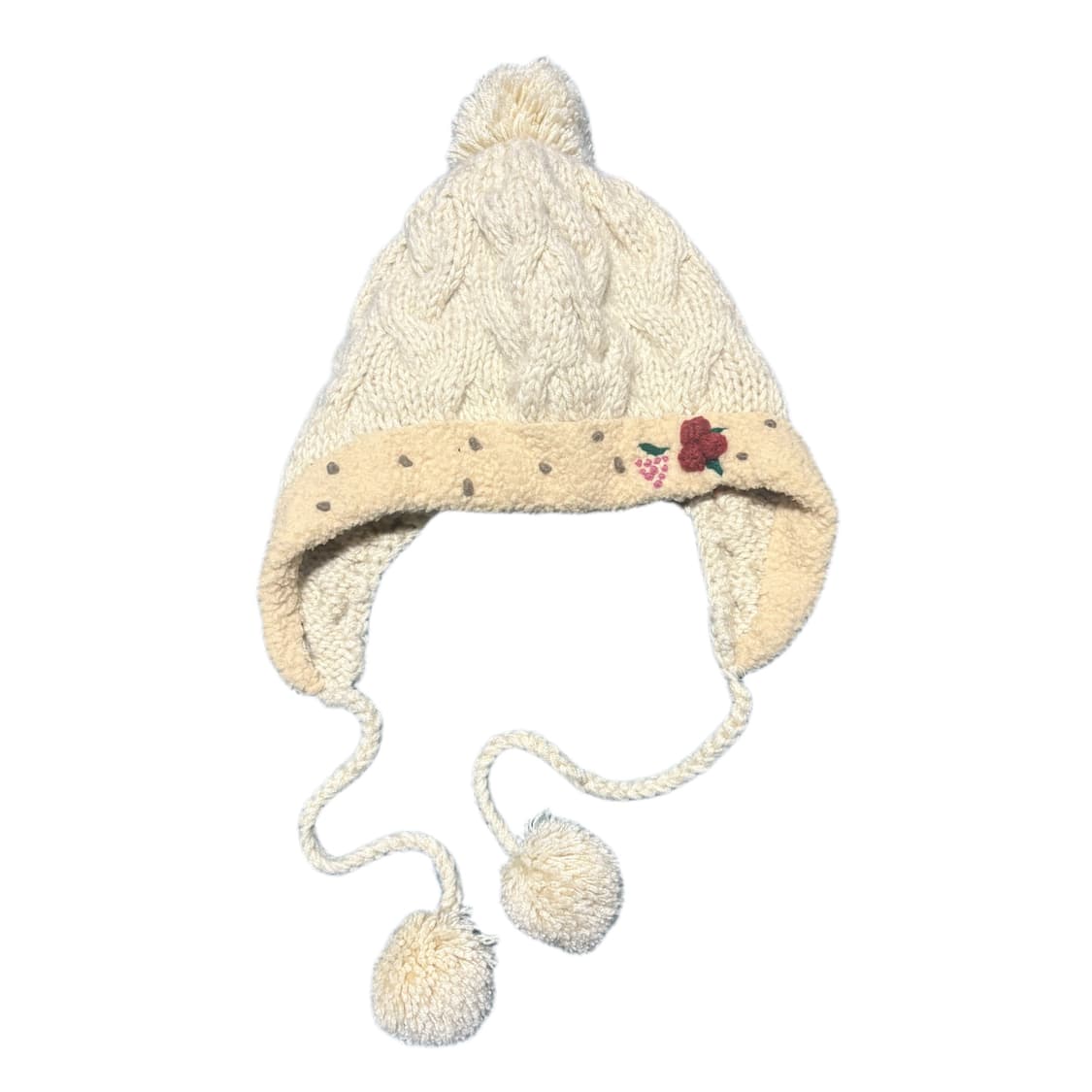 아이보리 퐁퐁이 털모자 상품이미지3