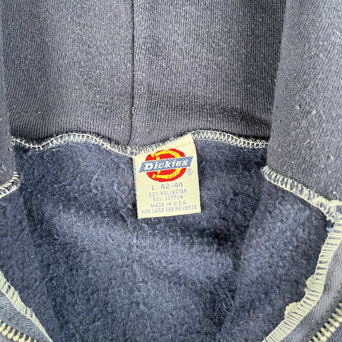 빈티지 디키즈 후드집업 네이비 상품이미지4