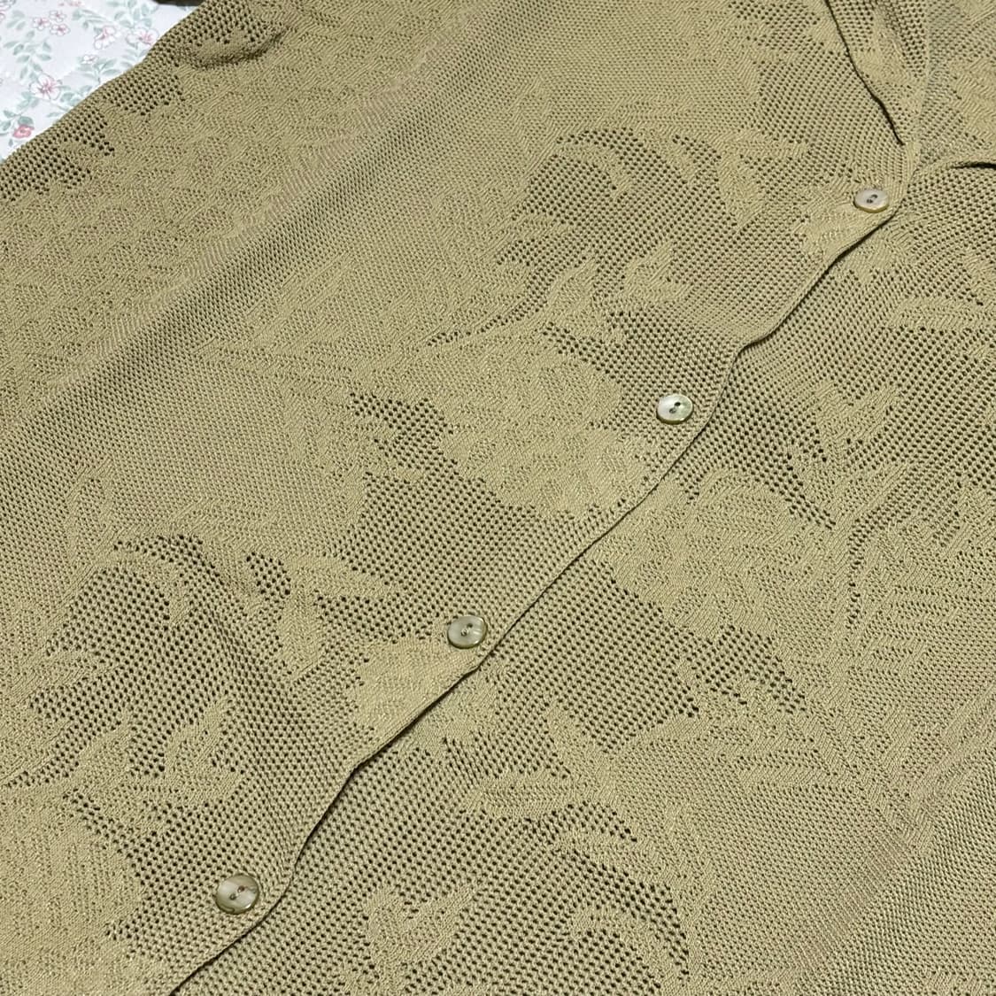 zara 자라 자카드 니트 오버사이즈 폴로셔츠 (새상품) 상품이미지5