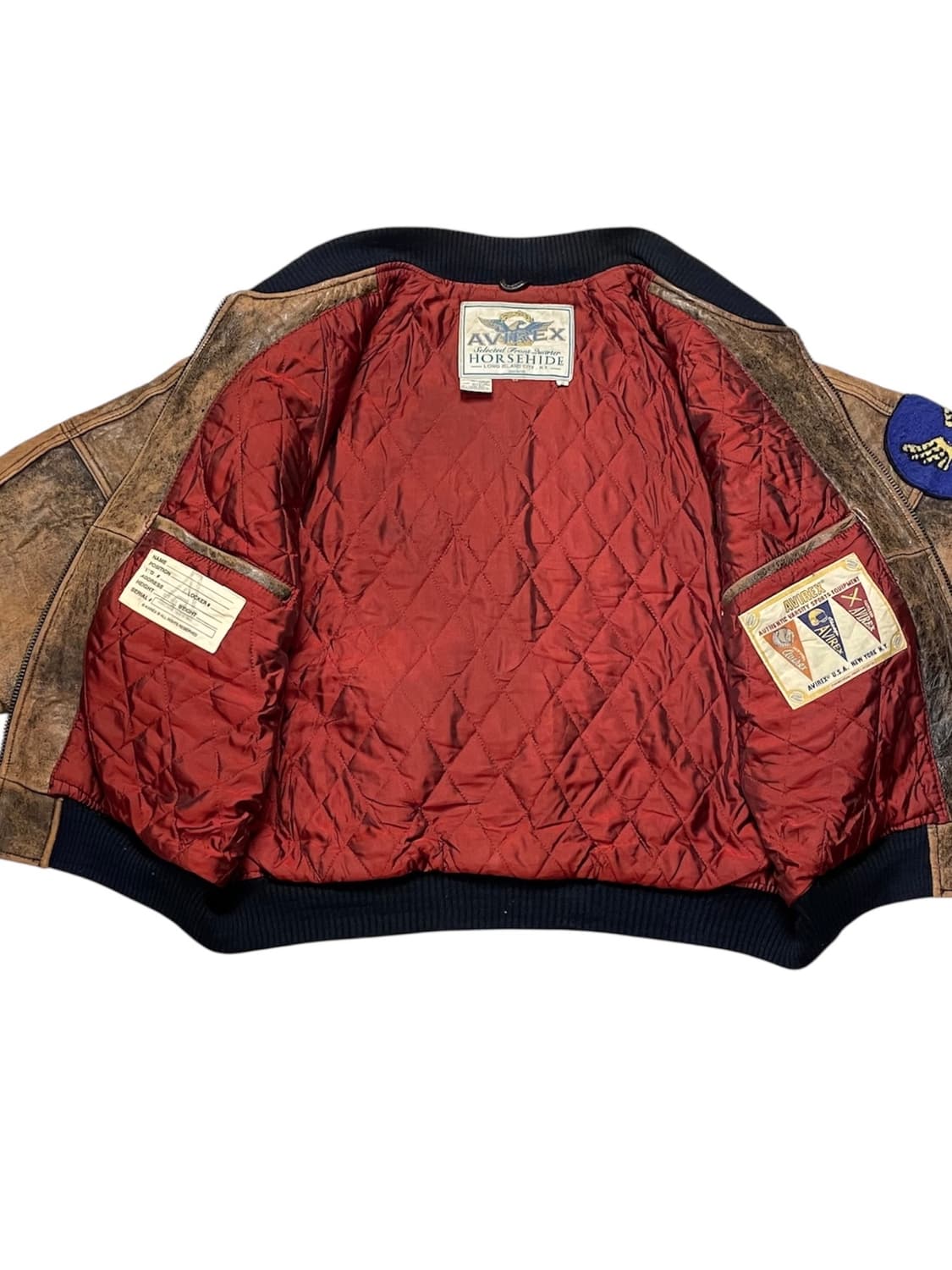 아비렉스 워싱 가죽자켓 상품이미지5