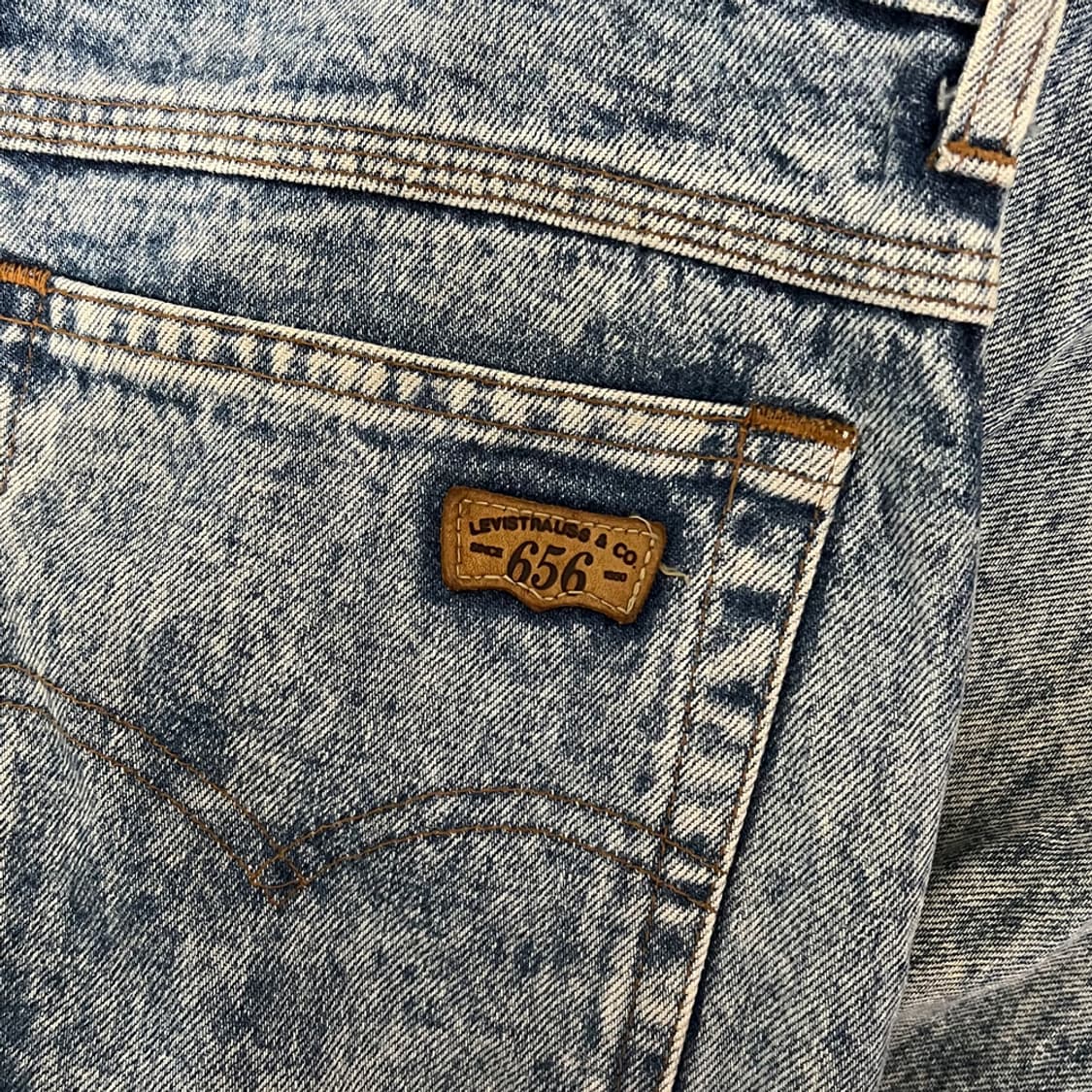 80s 리바이스 656 실버탭 빅E 데님 팬츠 청바지 28 상품이미지4