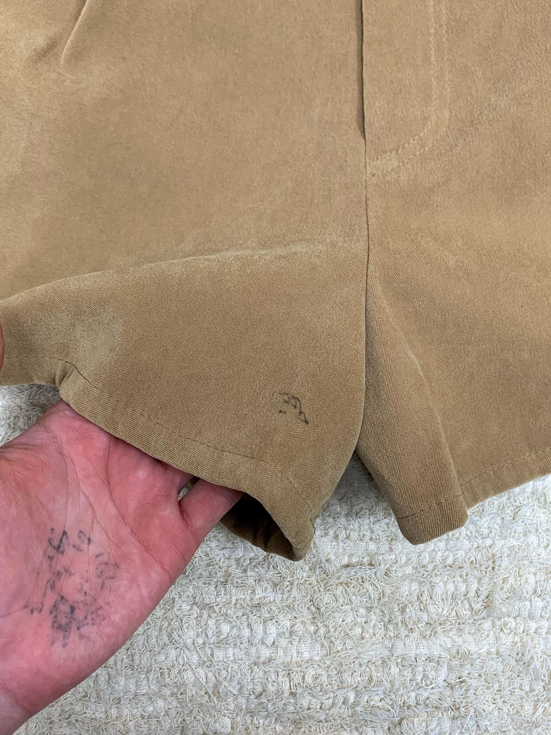 INGNI Beige Velvet Short Pants 상품이미지3