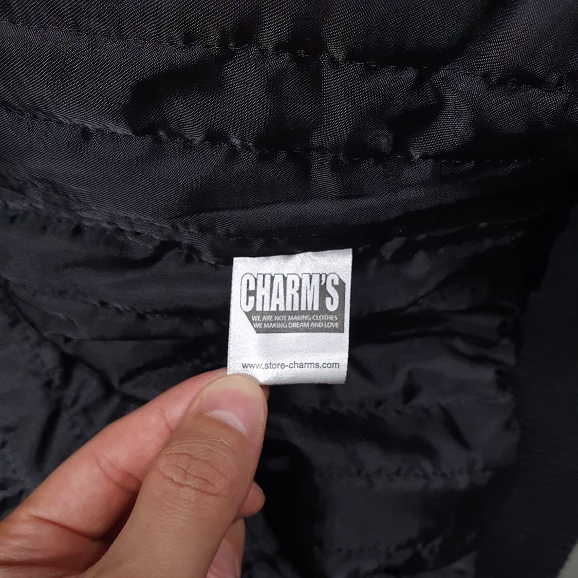 M) 참스 x 핑크팬더 벨벳 블랙 핑크 투웨이 집업 스카쟌 점퍼 자켓 상품이미지7