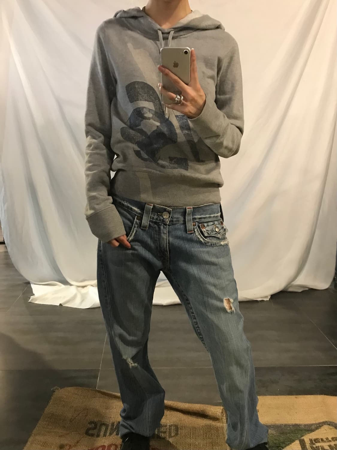 Diesel Grey Hoodie 상품이미지3