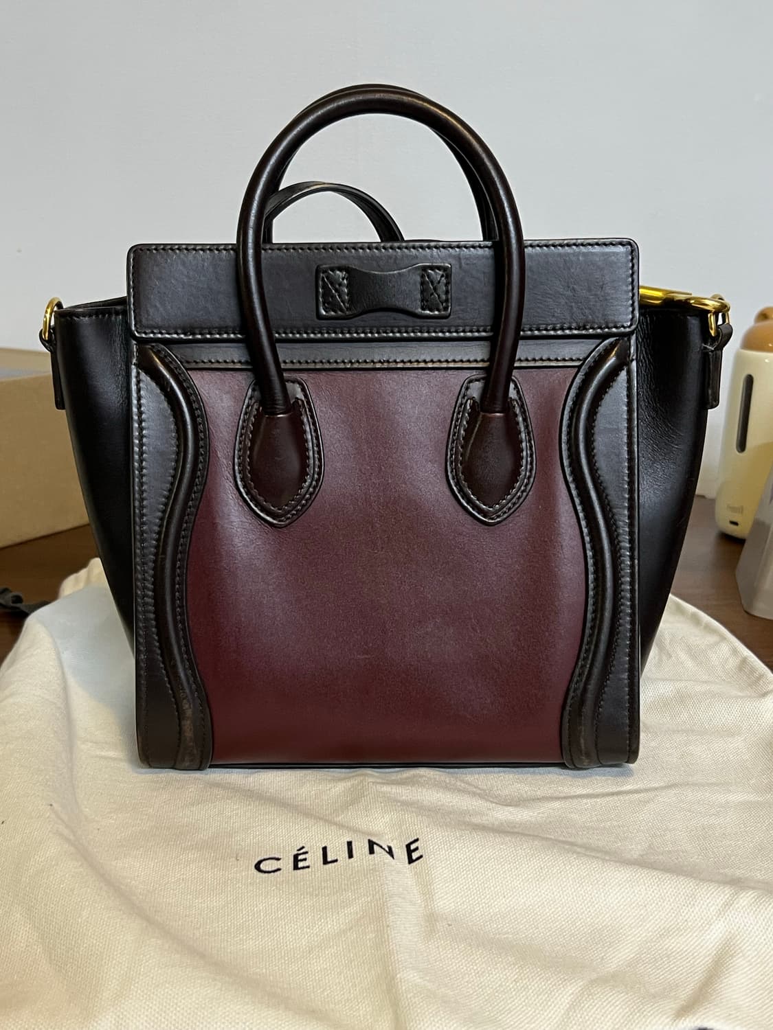 셀린느 라기지백 나노 브라운/버건디 컬러 상품이미지6