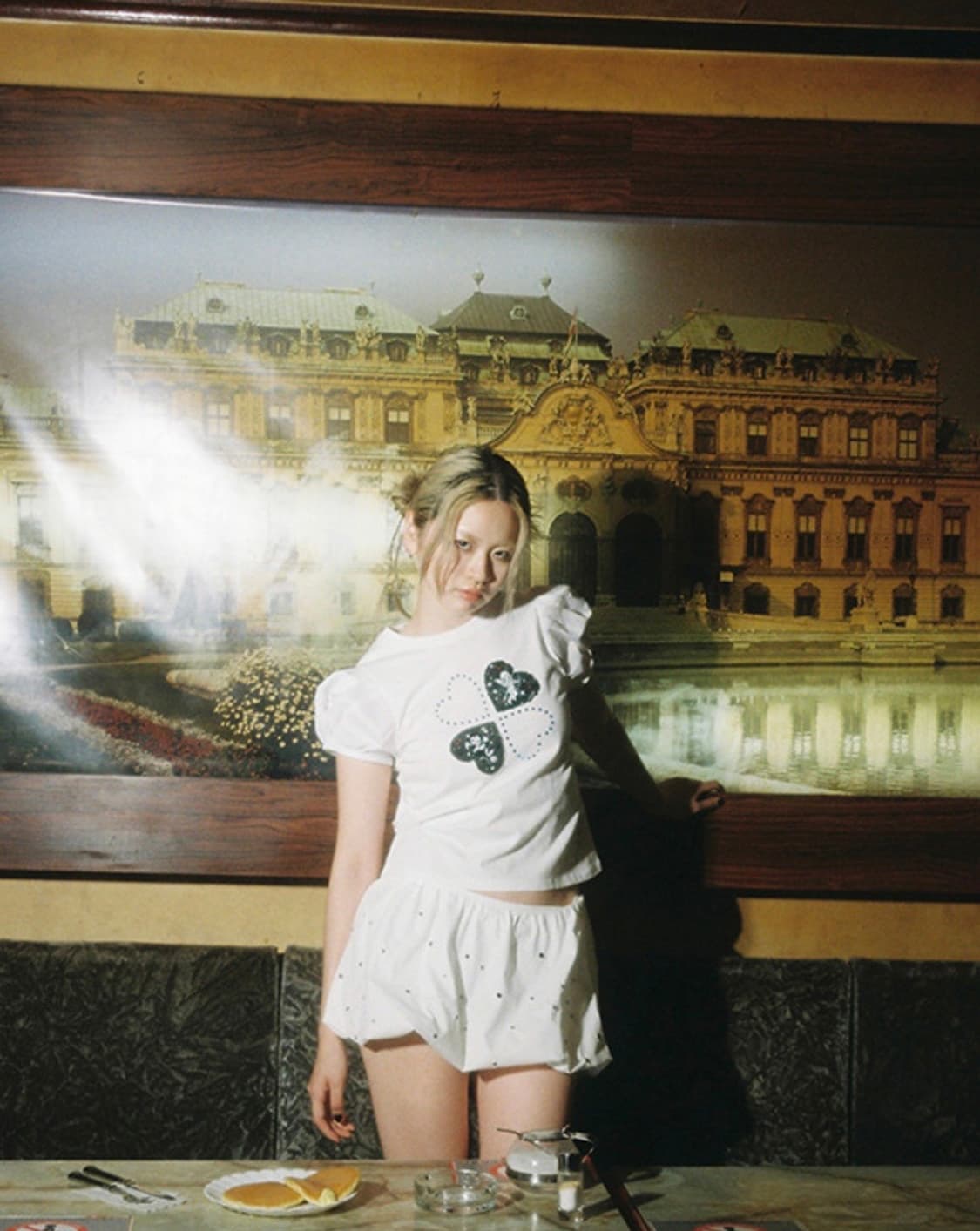 Media(82) 럭키 비즈 퍼프 탑 ( 화이트) 상품이미지2