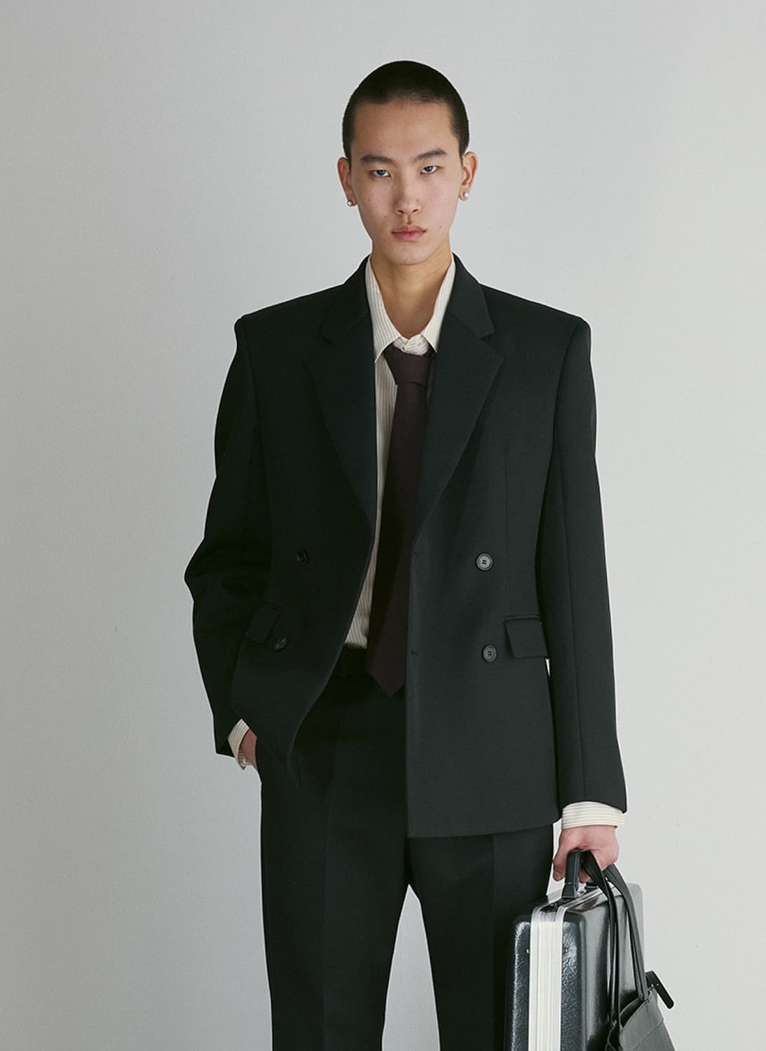 [S / XL] 렉토 듄 아워글라스 실루엣 자켓 블랙 상품이미지1