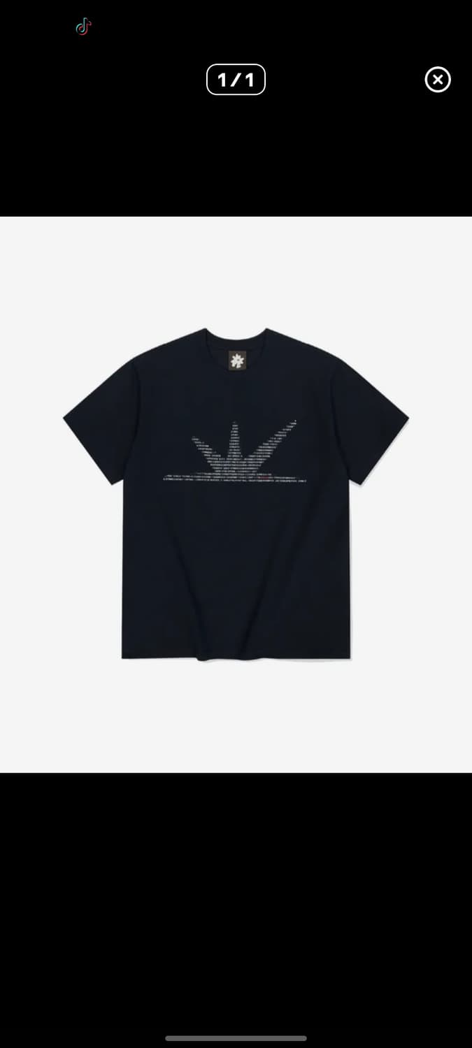 ASCII Daybreak Tee Black 상품이미지1
