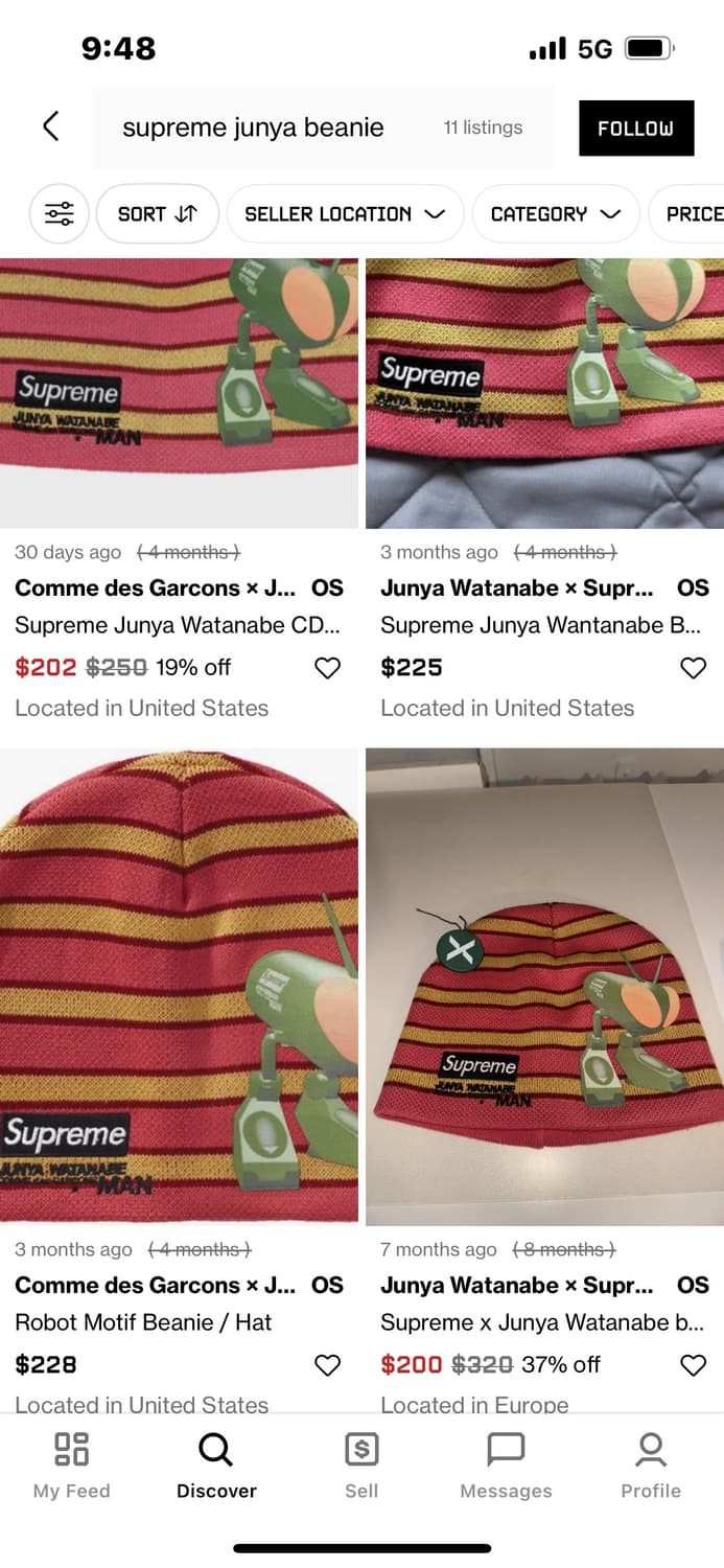 supreme / 슈프림 준야와타나베 bug sex비니 상품이미지4