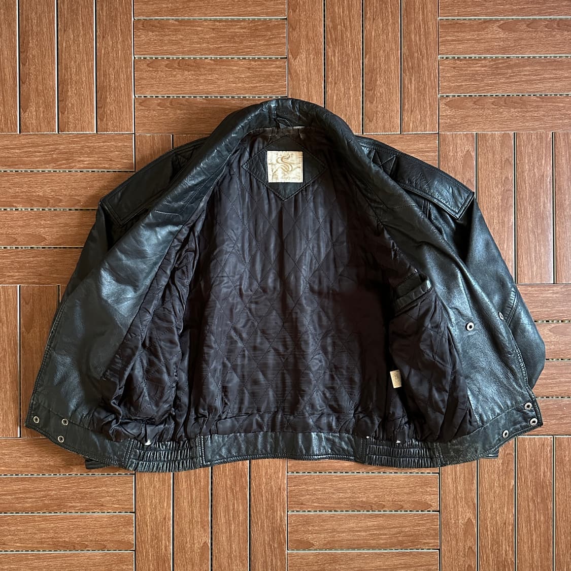 80-90’s Sankyo sheep-skin leather bomber 상품이미지3