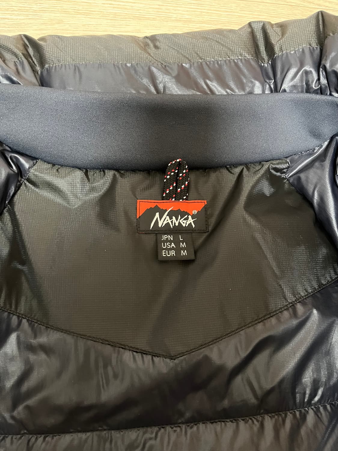 난가 스탠드 칼라 다운 자켓 미카미 블랙 - L 상품이미지5