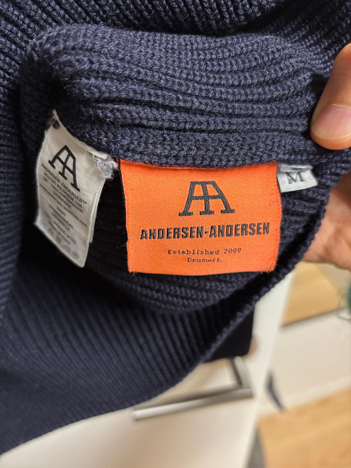 [M] 안데르센 안데르센 네이비 크루넥 네이비블루 상품이미지4
